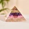 Orgonite Pyramid Seven Chakra Gemstone Orgone Chakra Healing Amethyst Rose Quartz Stone Energy Generator Pyramids for Goodluck Spiritual Healing Meditation Yoga - Office Living Room Decor